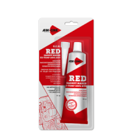 aim-one герметик красный для прокладок 85гр фото